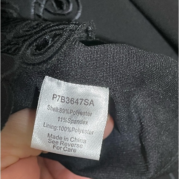 Parker Arline Off Shoulder Dress in Black Sz. Medium - Picture 14 of 15